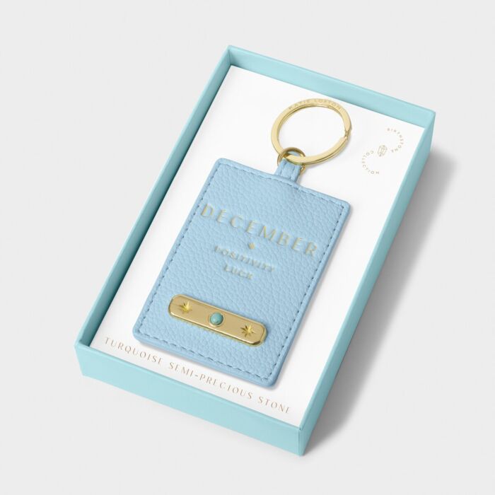 Katie Loxton Birthstone Keyring 'December'